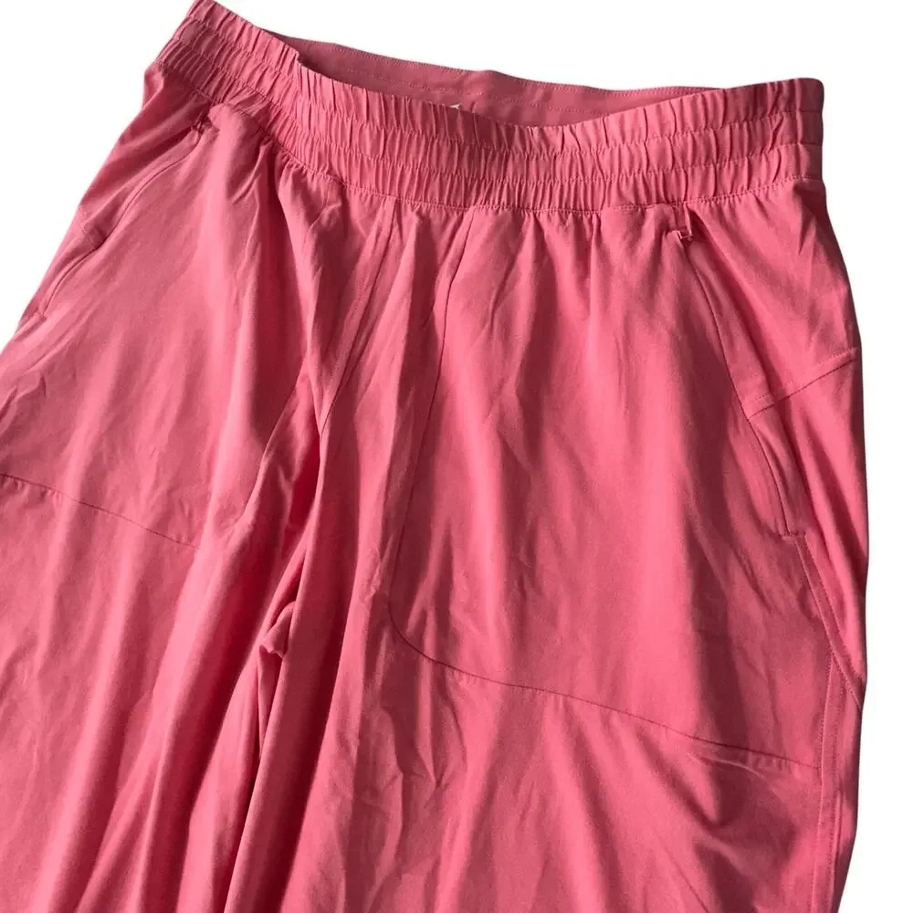 Lululemon Athletic Pants Womens Size 10 Pink Wide Leg Stretch Casual Athleisure